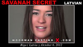 Latvian babe Savanah Secret in Woodman's sex casting
